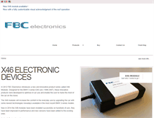 Tablet Screenshot of fbc-electronics.com